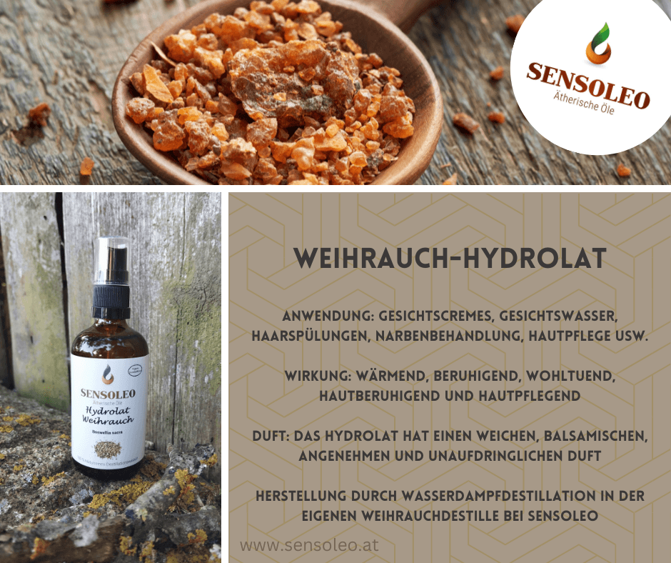Weihrauchhydrolat Bio aus eigener Produktion