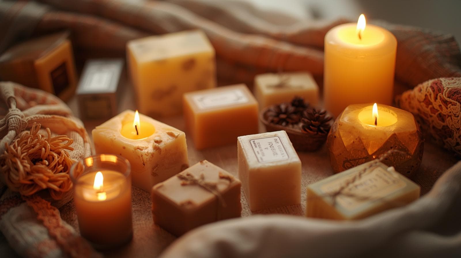 Rohstoffe für Kerzenhersteller und Seifensieder